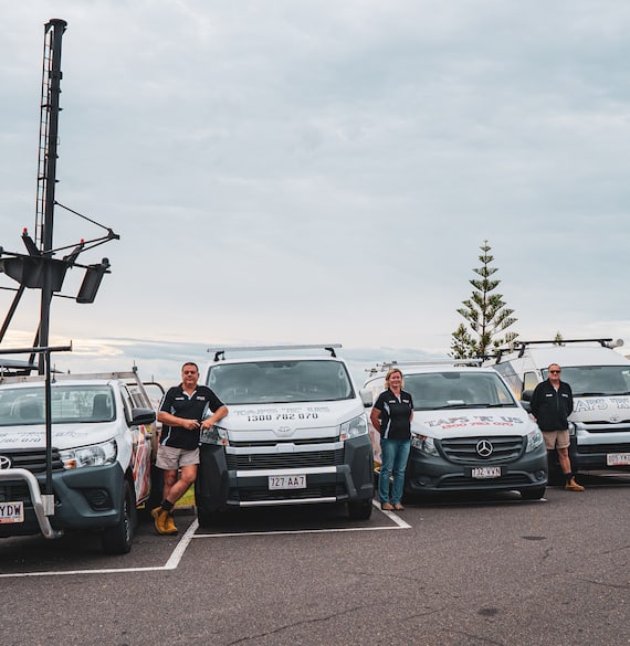 Team and Company Vans Photo — Plumbers in Kunda Park, QLD